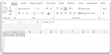 Excel Screenshot