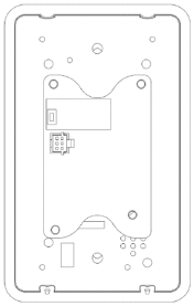 Rear view of the RCI 910TC switch with the optional remote control module installed on the circuit board.