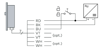 Wiring diagram showing YD30S single sideload lock in Fail Safe configuration with power supply, control input, and optional monitor connections.