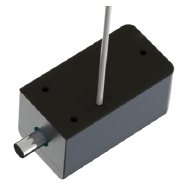 YG80 lock with cable routed out through the neoprene gasket at the base.