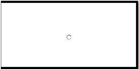 blank white screen with grey dot spinning wheel indicating it is trying to login but stuck