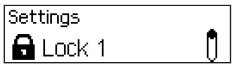 Settings Lock 1 option