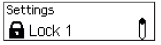 Settings Lock 1 option