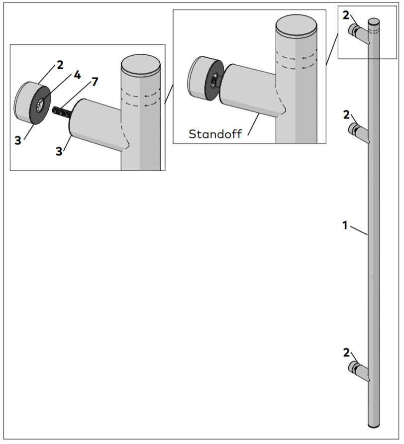  Single pull assembly - rose removal